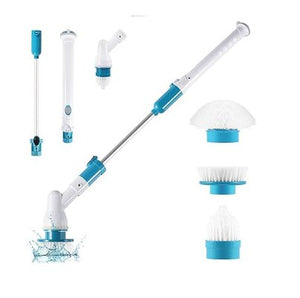 3 in 1 Electric Spin Scrubber with Adjustable Handle - Multi-Surface Bathroom & Kitchen Cleaning Brush
