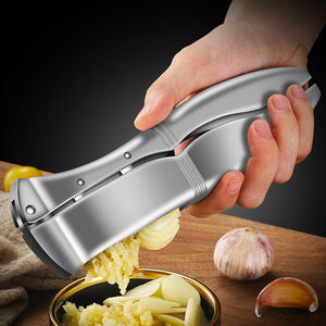 Manual Garlic Press Crusher, Aluminum Alloy Garlic & Ginger Masher | Durable Kitchen Tool UAE