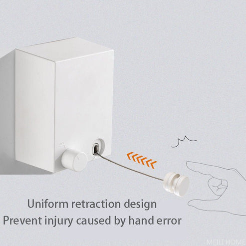 Retractable Clothesline Wall Mounted Telescopic Clothes Drying Rope (4.2m)